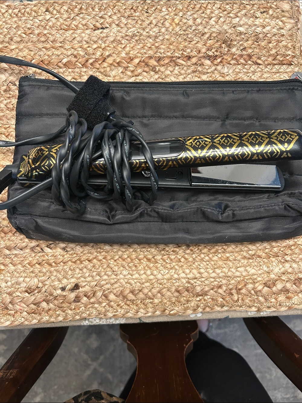 Chi flat iron with chi travel bag
